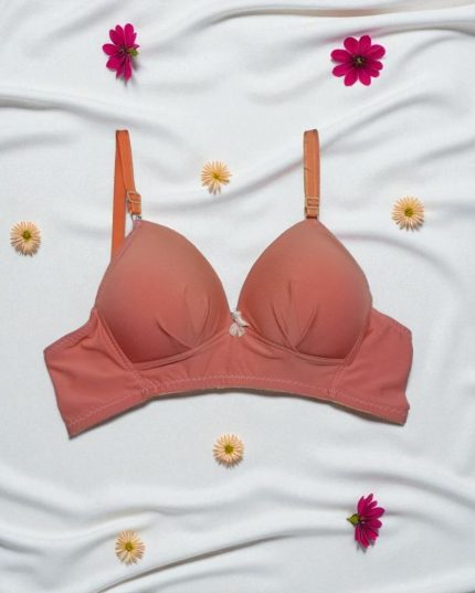Muted Coral Light Padded Wireless Bra