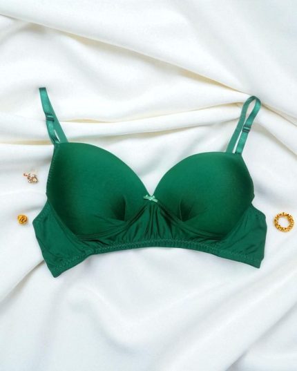 Forest Green Light Padded Wireless Bra