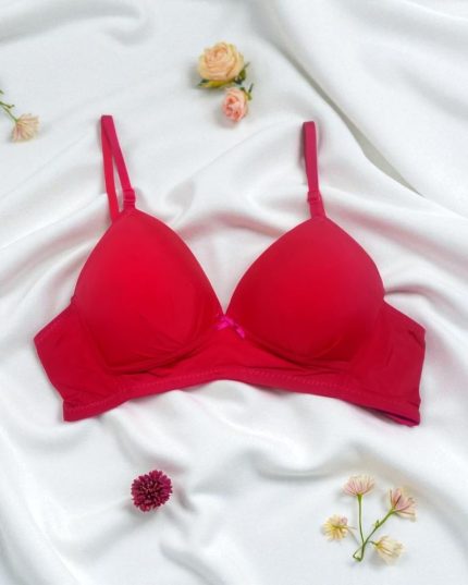 Lipstick Red Light Padded Wireless Bra