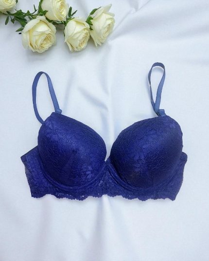 Royal Blue Net Foam Wired Bra
