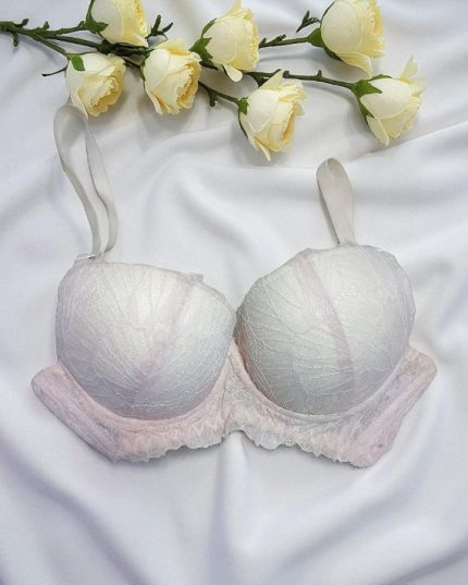 Light Sage Gray Net Foam Wired Bra