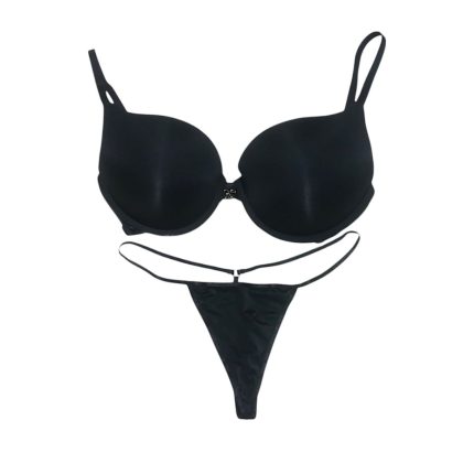Signature Black Pushup Bra Panty Set