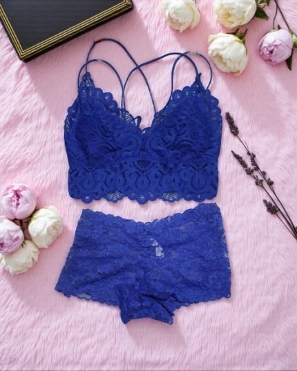Deep Blue Nightware Bra Panty Set