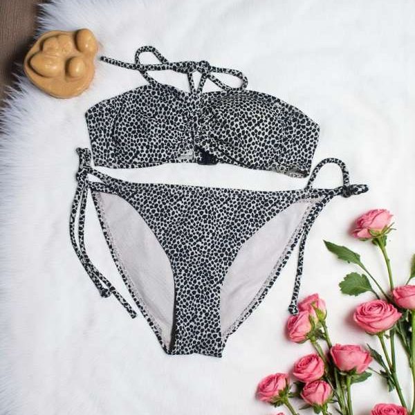 Lavender Gray Beach Bikini Set