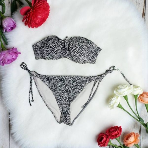 Gray Beach Bikini Set