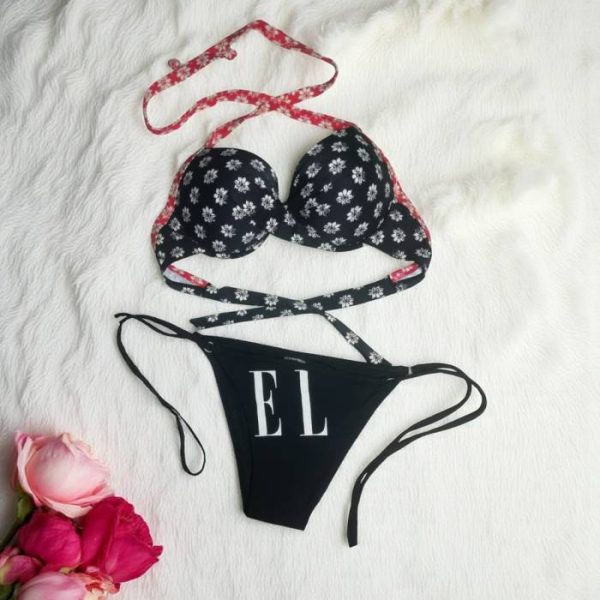 Deep Black Beach Bikini Set
