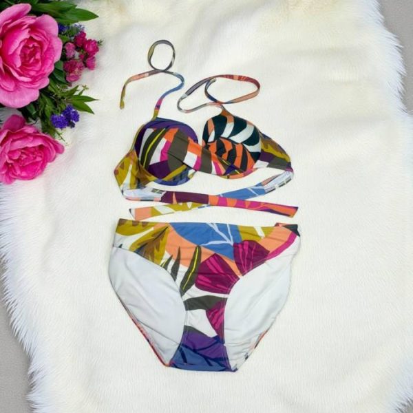 Pansy Purple Beach Bikini Set