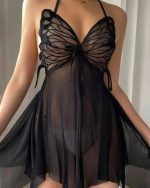 Black Butterfly Lingerie Set - Image 6