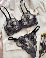 Black Transparent Embroidery Set