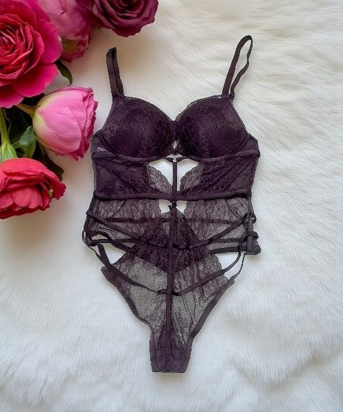 Old Burgundy Western Body Suit