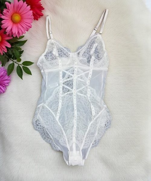 Minimal White Western Body Suit