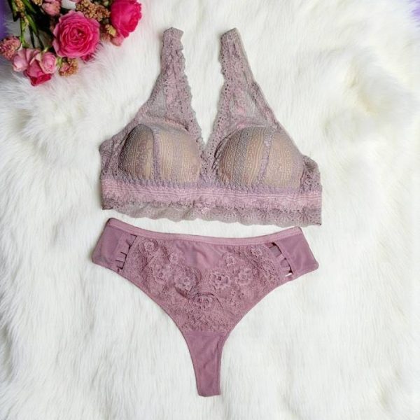 English Lavender Bralette Set