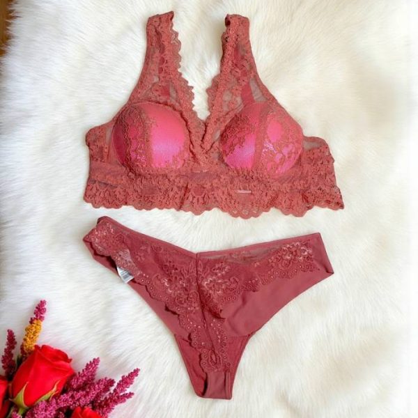 Electric Brown Bralette Set