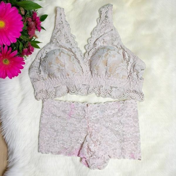 Chinese Silver Bralette Set