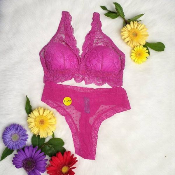 Magenta Pink Bralette Set