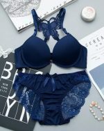 Dark Cornflower Blue China Front Open Butterfly Set - Image 7