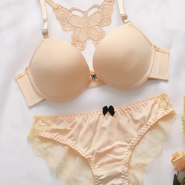 Dark Vanilla China Front Open Butterfly Set
