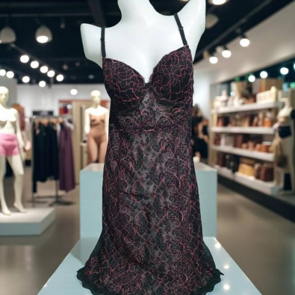 Raisin Black Long Night Dress