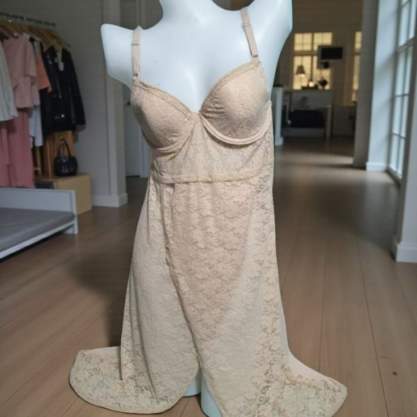 Pastel Gray Long Night Dress