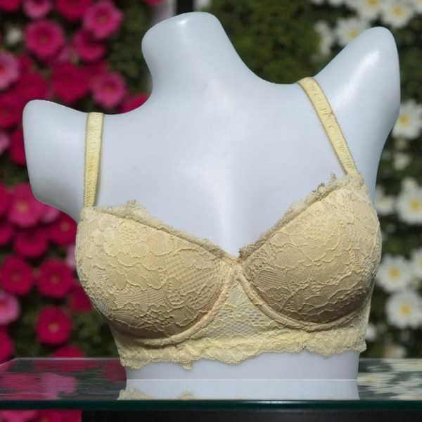 Tan Net Foam Wired Bra