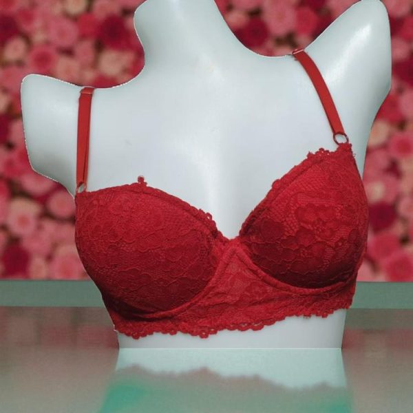Upsdell Red Net Foam Wired Bra