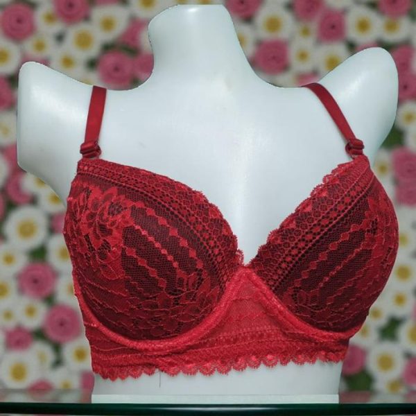 American Red Net Foam Wired Bra