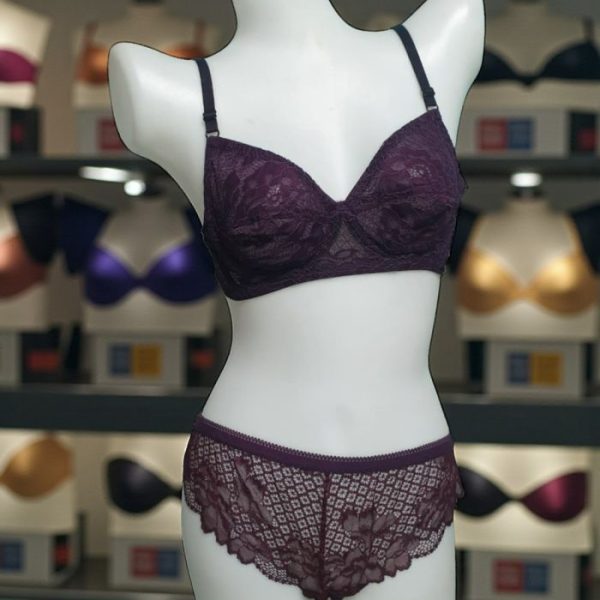 Dark Puce Net Wired Set
