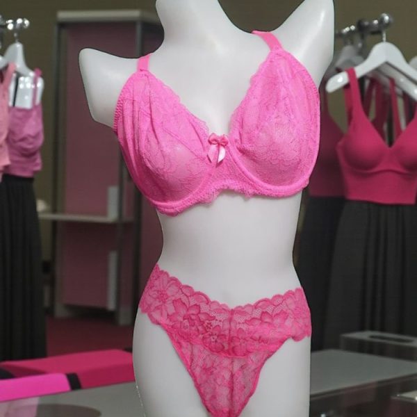 Persian Pink Net Wired Set