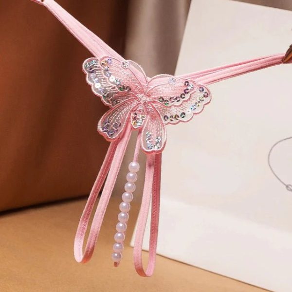 Pale Pink Pearl Thong Panty