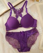 Plum China Front Open Butterfly Set