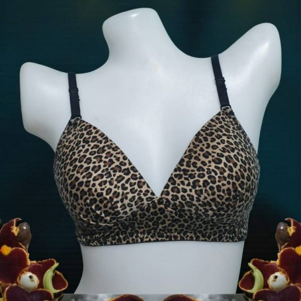 Cinereous Printed Foam Wired Bra