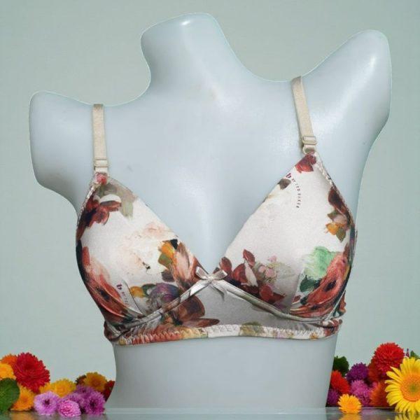Gainsboro Printed Foam Wired Bra