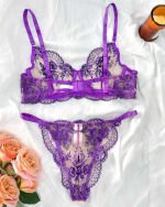 Dark Violet Transparent Embroidery Set - Image 2