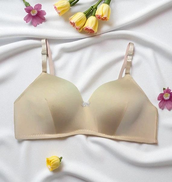 Dark Vanilla Seamless Padded Bra