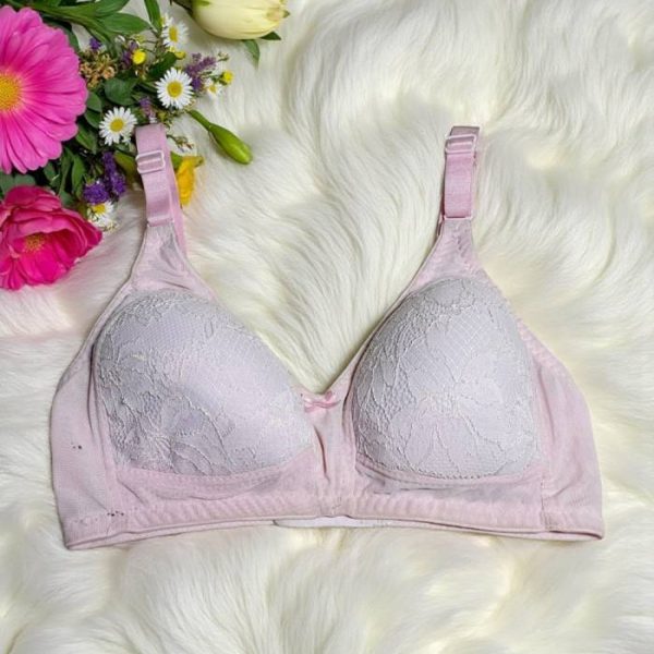 Chinese Silver Wireless Padded Bra