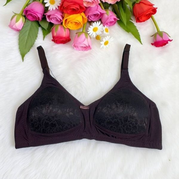 Dark Purple Wireless Padded Bra