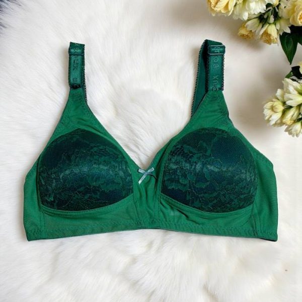 Dark Spring Green Wireless Padded Bra
