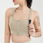 Front Zipper Shockproof Sports Bra - Image 3