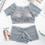 Lace Short Sleeve Half Top Set - Image 4