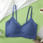 Back Hook Latest Breathable Satin Seamless Padded Bra - Image 2