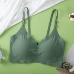 Back Hook Latest Breathable Satin Seamless Padded Bra - Image 8