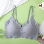 Back Hook Latest Breathable Satin Seamless Padded Bra - Image 5