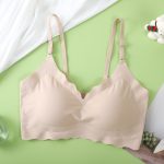 Back Hook Latest Breathable Satin Seamless Padded Bra - Image 3