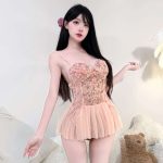 Lace Embroider Suspender Skirt Nightgown - Image 4