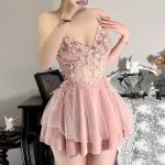 Lace Embroider Suspender Skirt Nightgown - Image 2