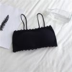 Lace Trim Sling Back Tube Top Bra - Image 6