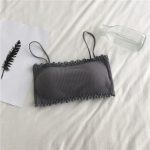 Lace Trim Sling Back Tube Top Bra - Image 5