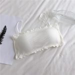 Lace Trim Sling Back Tube Top Bra - Image 3