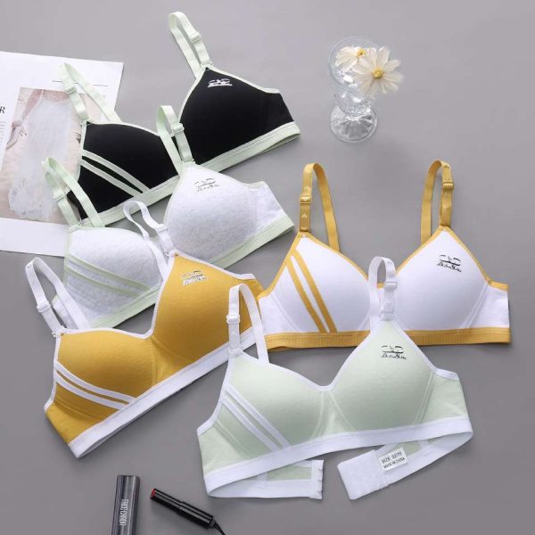 Pure Cotton Underwear Korean Style Student Push-Up Bra