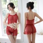 Transparent Sexy Lace Nightgown Set